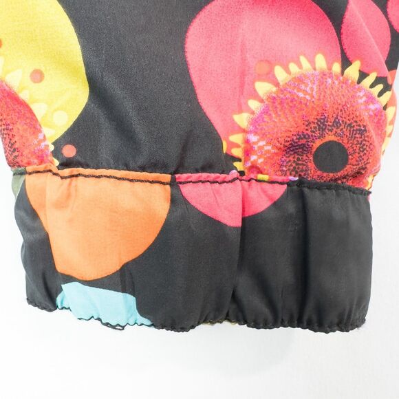 Desigual Embroidered Bomber Jacket Windbreaker Womens 40 Avant Garde Floral - Picture 10 of 16